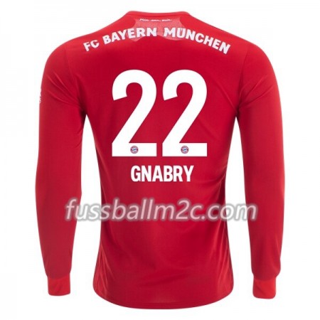 Fußballtrikots FC Bayern München Serge Gnabry 22 Heim Trikotsatz 2019-2020 Langarm